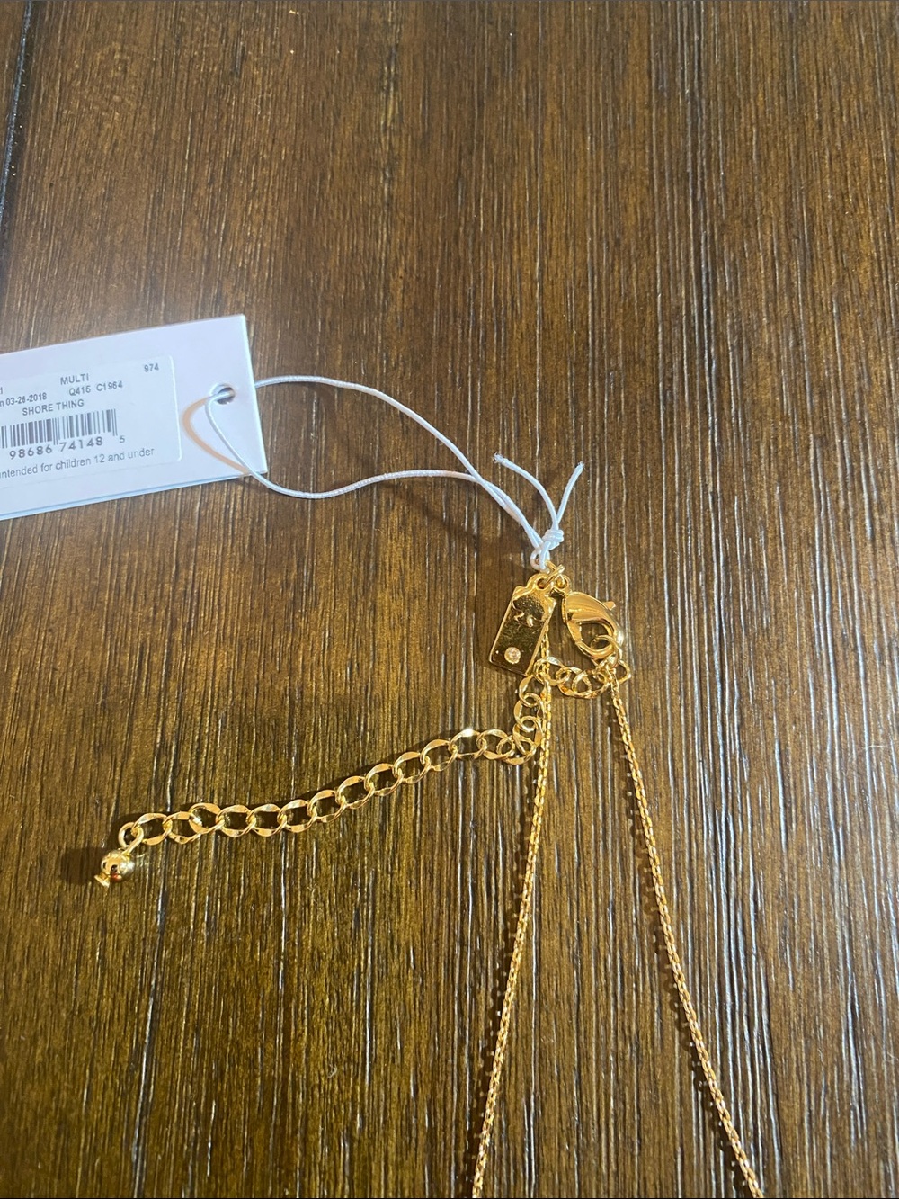 kate spade Gold-tone Necklace with Coral Crab Pendant - Picture 3 of 4